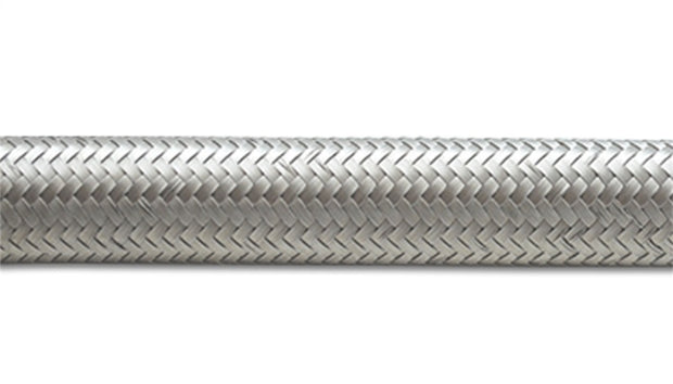 Vibrant -6 AN SS Braided Flex Hose (20 foot roll) - Boost Factory