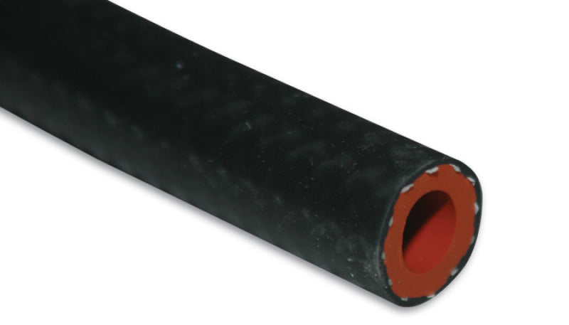 Vibrant 1/4in (6mm) I.D. x 5 ft. Silicon Heater Hose reinforced - Black - Boost Factory