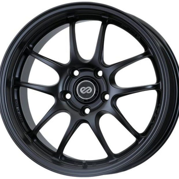 Enkei PF01 18x9 5x114.3 35mm Offset 75 Bore Dia Hyper Black Wheel