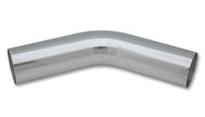 Vibrant 1in O.D. Universal Aluminum Tubing (45 Degree Bend) - Polished - 2118