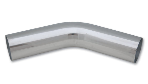 Vibrant 1in O.D. Universal Aluminum Tubing (45 Degree Bend) - Polished - 2118