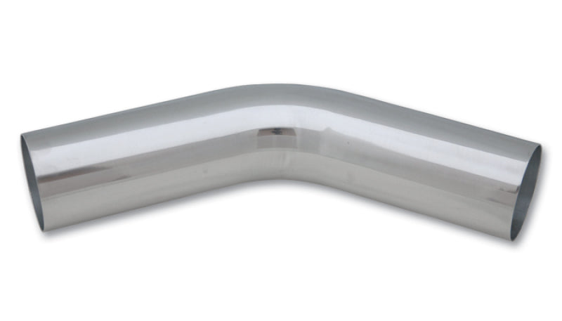 Vibrant 3.5in O.D. Universal Aluminum Tubing (45 degree bend) - Polished - Boost Factory