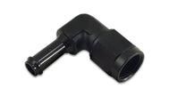 Vibrant -8AN to 3/8in Hose Barb 90 Degree Adapter - Anodized Black - Boost Factory