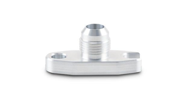 Vibrant 2.00in Bolt Hole -10AN Male Flare Aluminum Oil Drain Flange w/Crowfoot - 28491