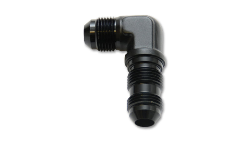 Vibrant -3AN Bulkhead Adapter 90 Degree Elbow Fitting - Anodized Black Only - Boost Factory
