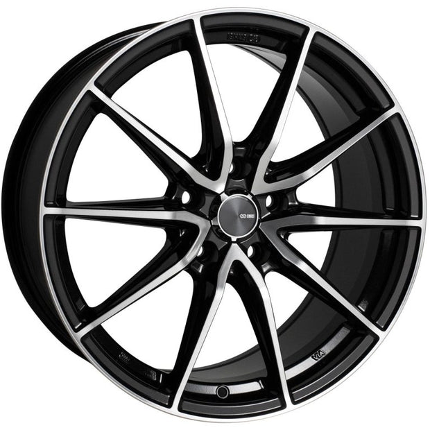 Enkei DRACO 16x7.0 5x114.3 38mm Offset 72.6mm Bore Black Machined Wheel