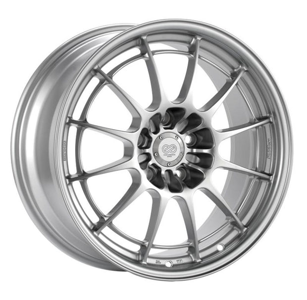 Enkei NT03+M 18x9.5 5x114.3 40mm Offset 72.6mm Bore Silver Wheel G35/350z - Boost Factory