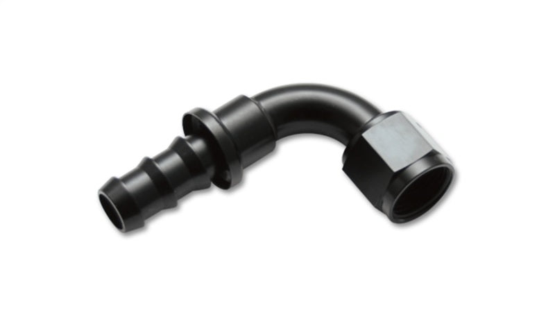 Vibrant -12AN Push-On 90 Deg Hose End Fitting - Aluminum - Boost Factory