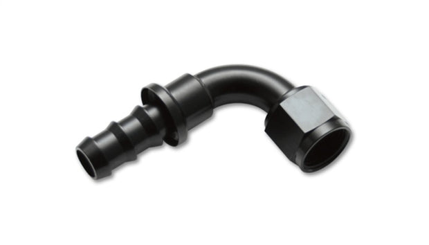 Vibrant -12AN Push-On 90 Deg Hose End Fitting - Aluminum - Boost Factory
