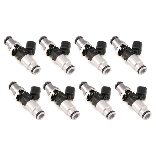 Injector Dynamics - 1050cc Injectors 60mm Length 14mm Grey Adaptor Top - Blue Bottom Adap (Set of 8) - Boost Factory