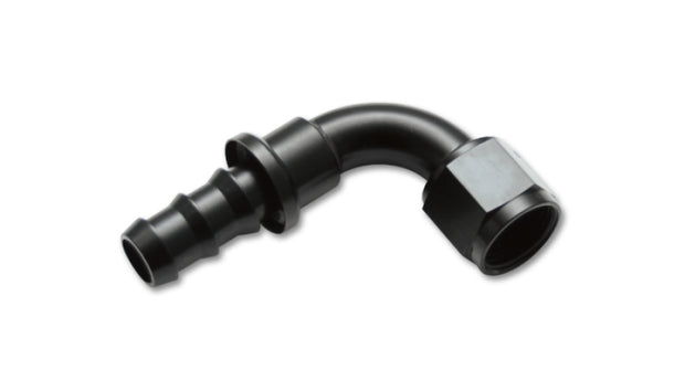 Vibrant -12AN Push-On 90 Deg Hose End Fitting - Aluminum - Boost Factory