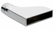 Vibrant 7.75in x 1.875in Rectangular SS Exhaust Tip (Camaro Style) - with 2.5in Inlet - Boost Factory