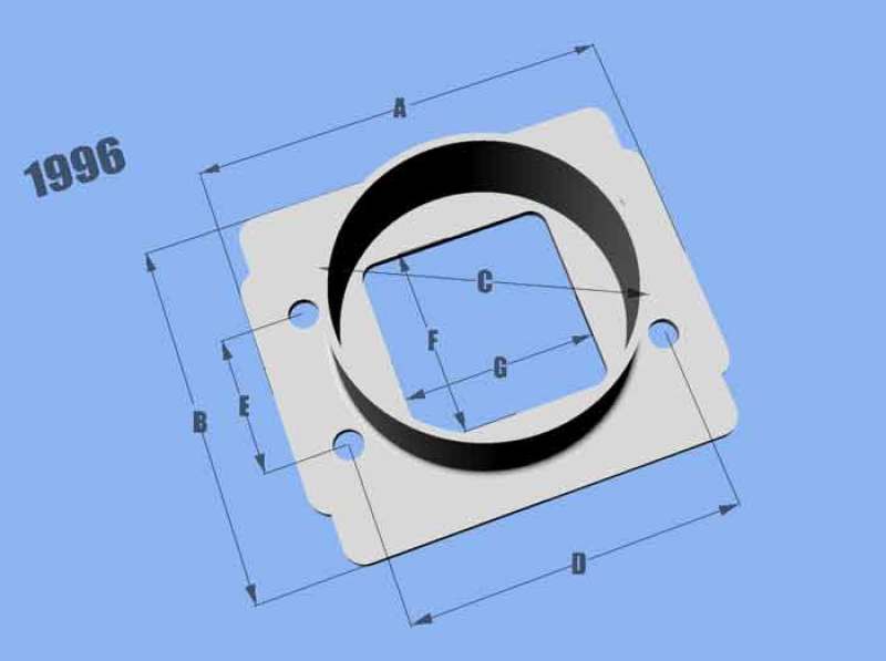 Vibrant MAF SenAdapter Plate Toyota w/ Bosch MAF Sensuse w/ 3in ID filteronly - Boost Factory