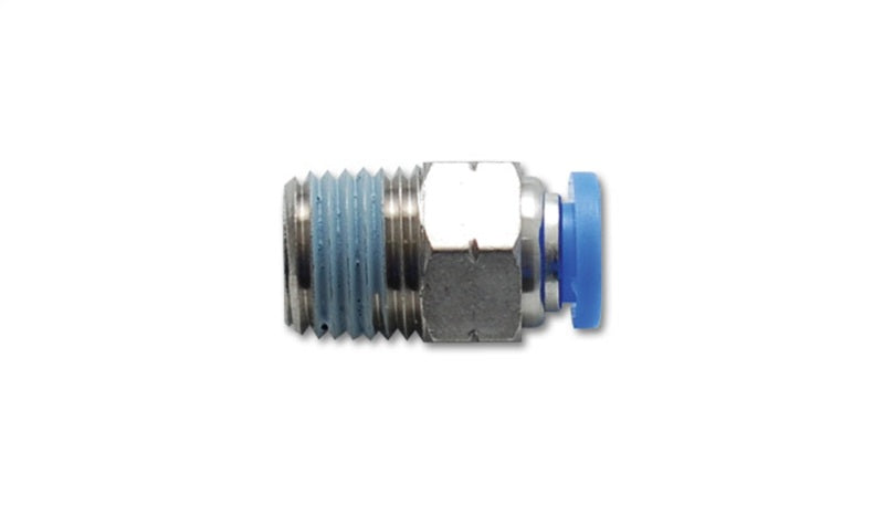 Vibrant Male Straight Pneumatic Vacuum Fitting 1/8in NPT Thread for use with 3/8in 9.5mm OD tubing - Boost Factory