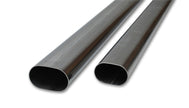 Vibrant 3in Oval (Nominal Size) T304 SS Straight Tubing (16 ga) - 5 foot length - Boost Factory