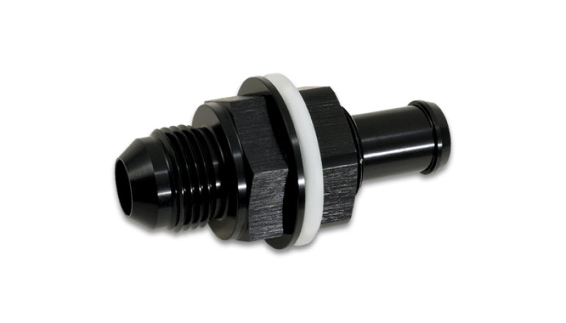 Vibrant Bulkhead Fuel Cell Adapter -6AN Male Flare x 3/8in Barb - Boost Factory
