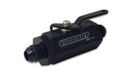 Vibrant -4AN to -4AN Male Shut Off Valve - Black - Boost Factory