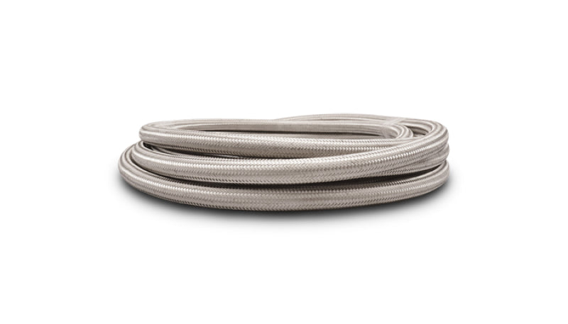 Vibrant -10 AN SS Braided Flex Hose (20 foot roll) - Boost Factory