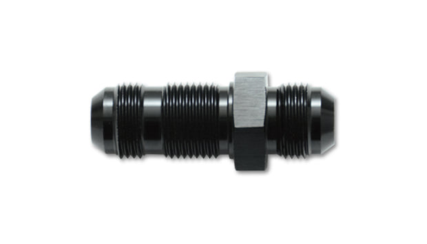 Vibrant -3AN Flare Straight Bulkhead Adapter Fitting - Aluminum - Boost Factory