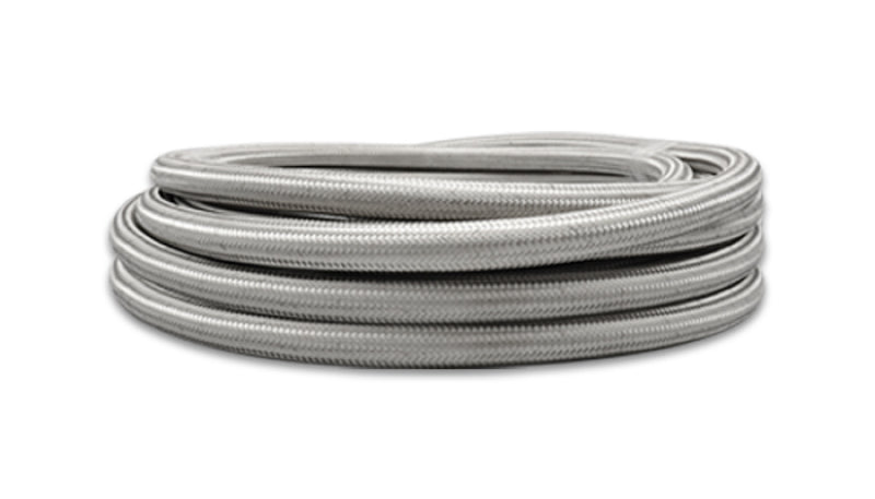Vibrant -10 AN SS Braided Flex Hose (2 foot roll) - Boost Factory