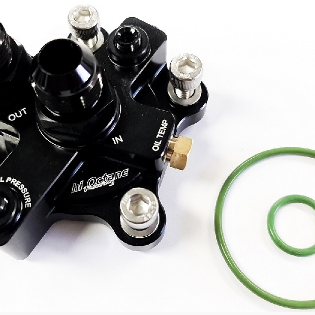 HI OCTANE / TAARKS RACING RB OIL BLOCK ADAPTOR -10