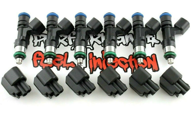 6 - 1000cc BOSCH Fuel Injectors Fits Nissan RB25DET 14MM